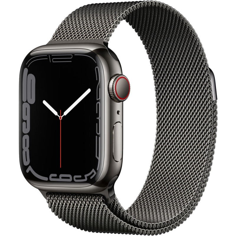 Apple Watch Séries 7 45MM GPS+Cellular Aço Inox/Milanês Graphite