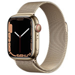 Apple Watch Séries 7 41MM GPS+Cellular Aço Inox/Milanês Gold